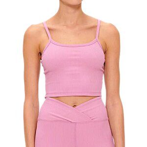 Year of Ours ribbed gym bralette tank top in Desert Rose W's S